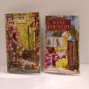 Floral Garden and Wine Country 2023-2024 Pocket Caledars New.